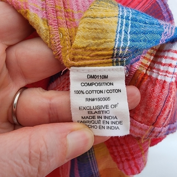 Evereve Summer Plaid Sofia Dress XS - Picture 8 of 9